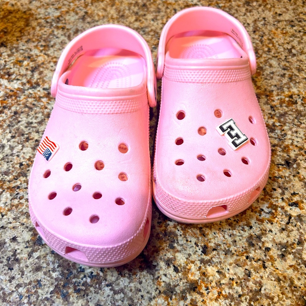 Pink crocs!